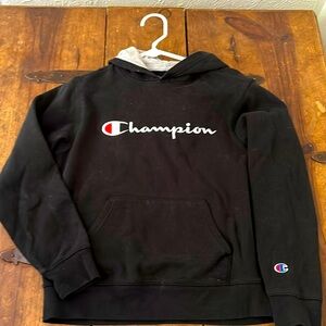 Champion Kids Hoodie Black Size Large
